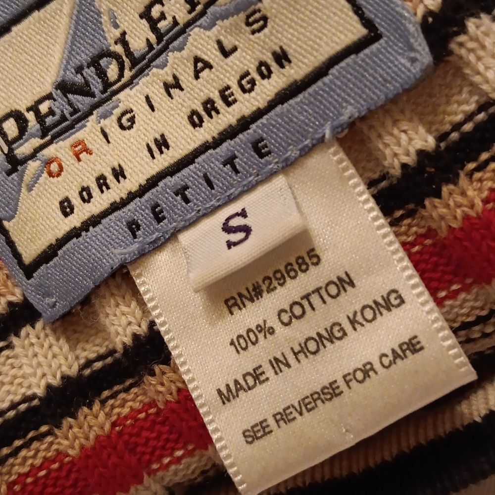 Pendleton Multicolor Striped Knit Top - image 8